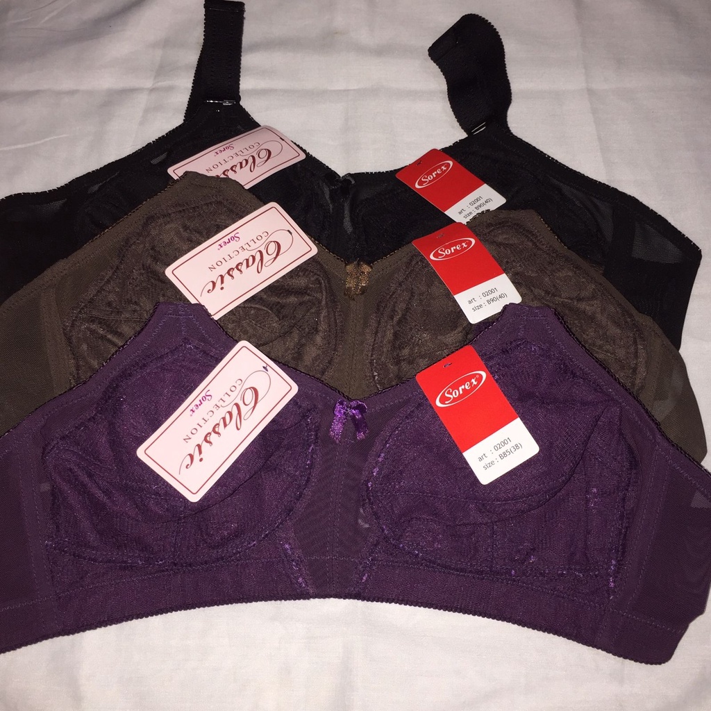 BH SOREX WANITA 02001 CUP BESAR TANPA KAWAT TANPA BUSA 38 0 42 44 46