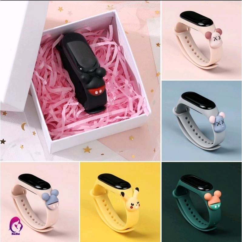 Jam LED digital karakter lucu cocok untuk anak - anak Import Best Seller