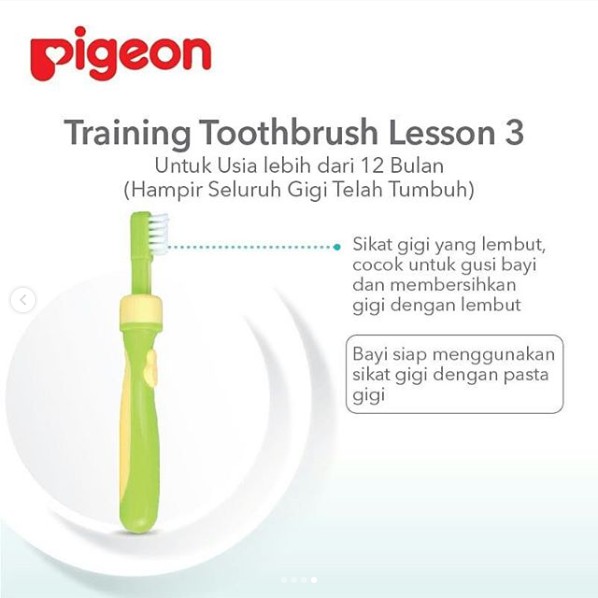 PIGEON SIKAT GIGI GUSI BAYI - Baby Training TOOTH BRUSH Lesson 123, 3 Step latihan melatih anak terapi wicara speech delay therapy SI sensori integrasi sensory latihan terlambat biacara