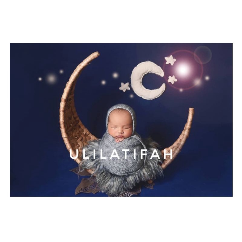 bulan sabit properti foto bayi / baby property photo / keranjang foto bayi
