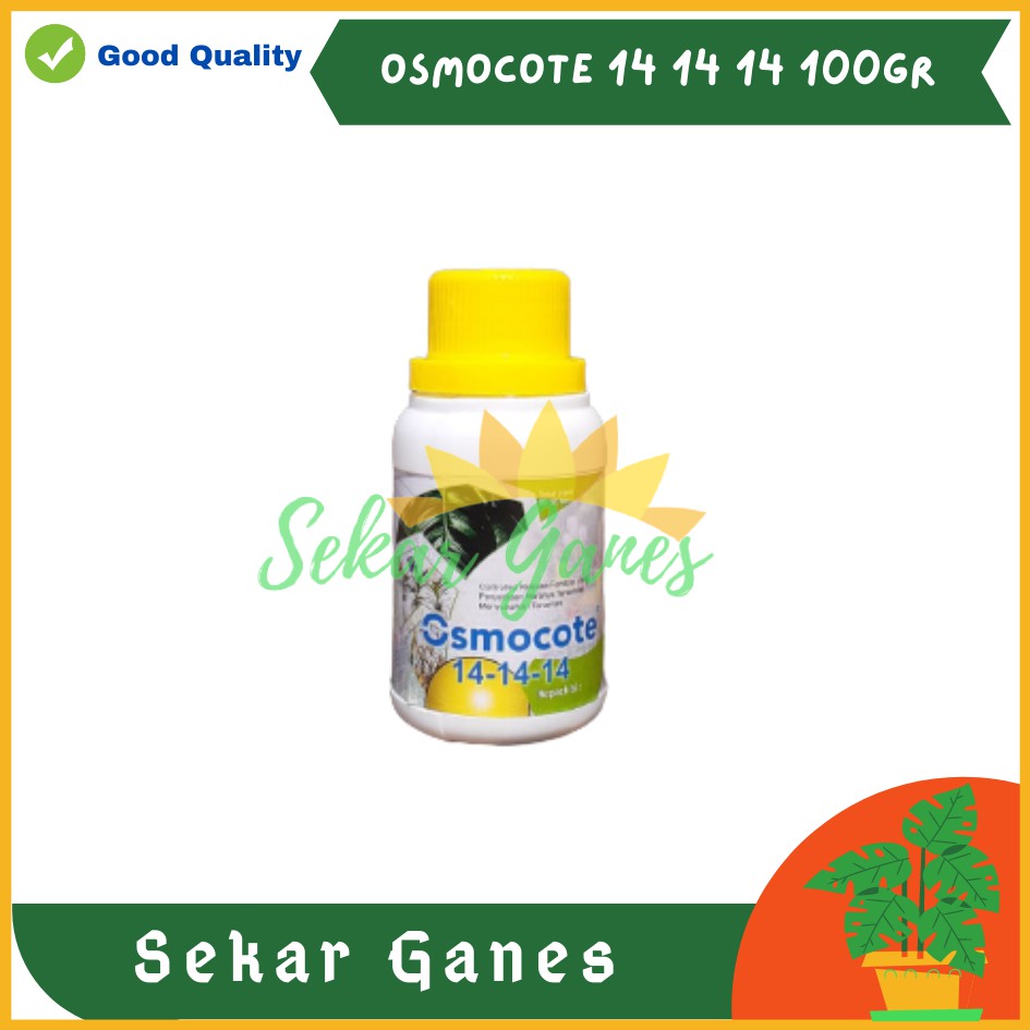 Sekarganes ORI Dekastar Osmocote 14-14-14 100 Gram Pupuk Slow Release Pertumbuhan Daun Seimbang Osmocote 141414 17-11-10 6-13-25 13-13-13 100 Gram