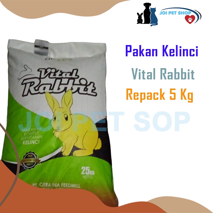 Jual Makanan Kelinci Citra Feed VITAL RABBIT Food Kemasan 5kg Pelet Kelinci Shopee Indonesia