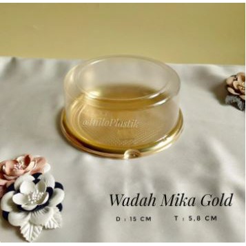 @25pcs Mika Kue Gold Bulat / Mika Box Bakery Gold Bulat A 1455