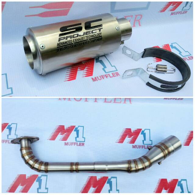 Knalpot Racing Nmax 150/155 Aerox 155 PCX 150 Thailand Lokal LEXI 125 Fullsystem SC Project