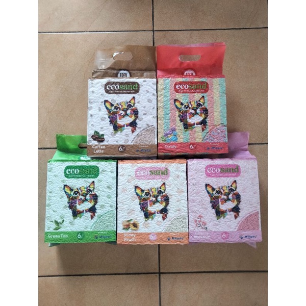 Pasir Kucing ECOSAND TOFU CAT LITTER 6L