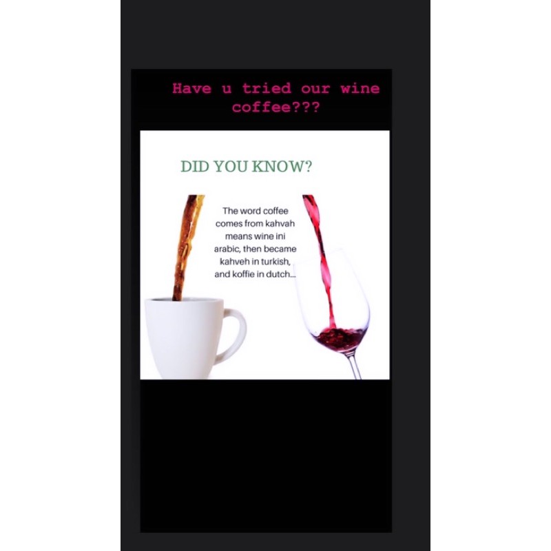 

coffee wine