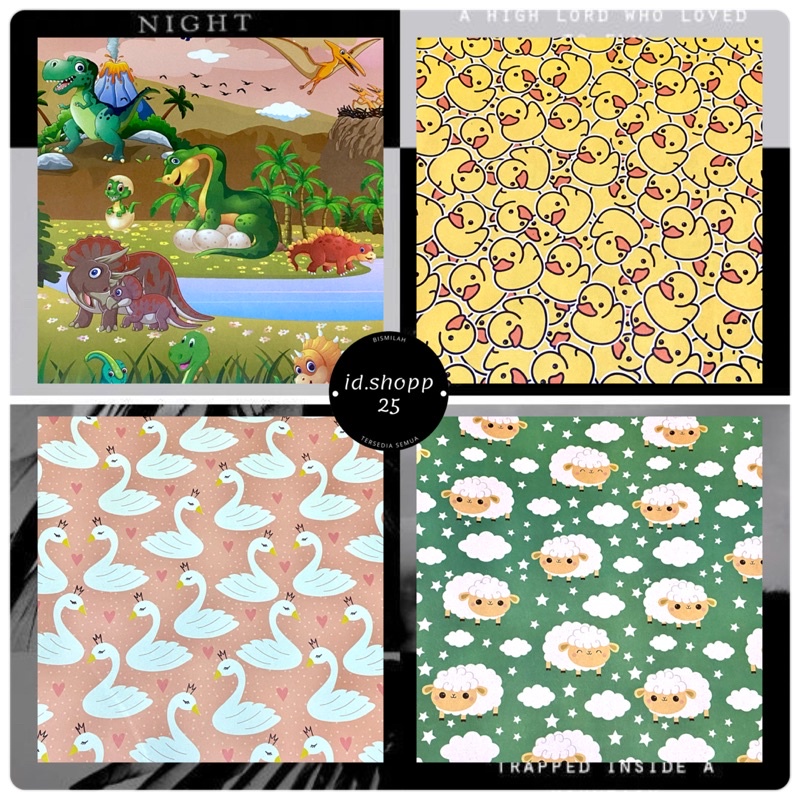 

KERTAS KADO DOFF 1 LEMBAR MOTIF FLAMINGGO BEBEK UNICRON CUTE DINO LUMBA LUMBA