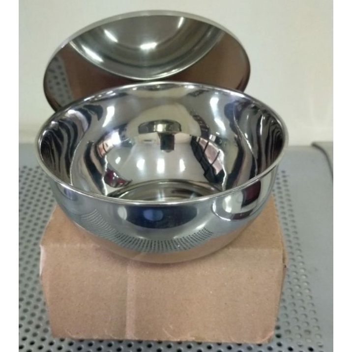 Bowl Stainless 12.5 cm Kom Tutup Iodine Cup Kom Betadine