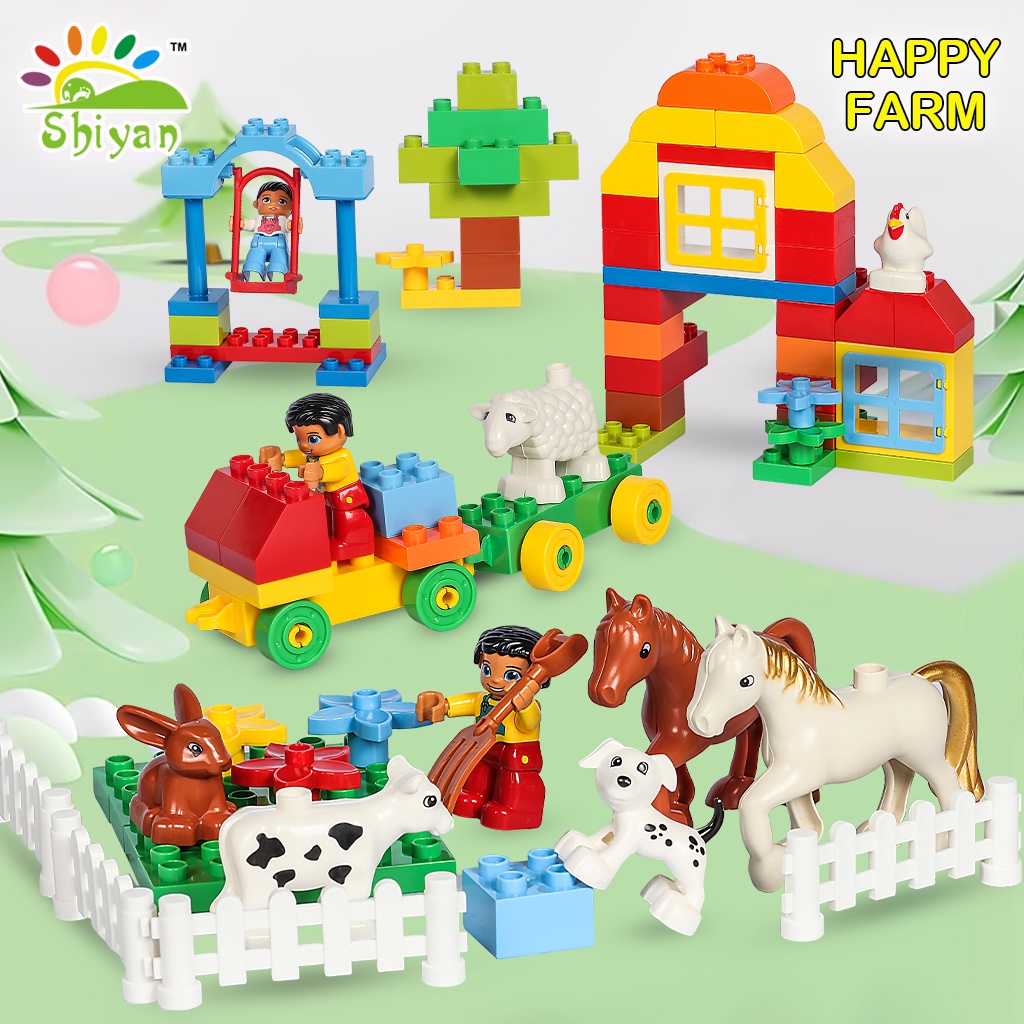 [Shiyan] mainan edukasi anak / mainan blok 100 pcs dengan kontainer puzzle blocks set with storage box