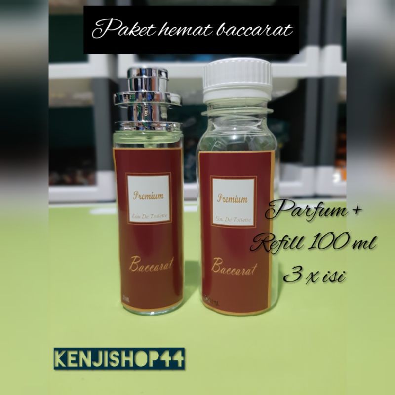 parfum thailand 35 ml baccarat dan isi ulang 100 ml untuk 3x refill