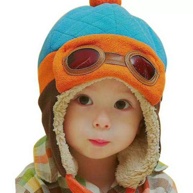 Topi pilot bayi topi pilot hat topi anak