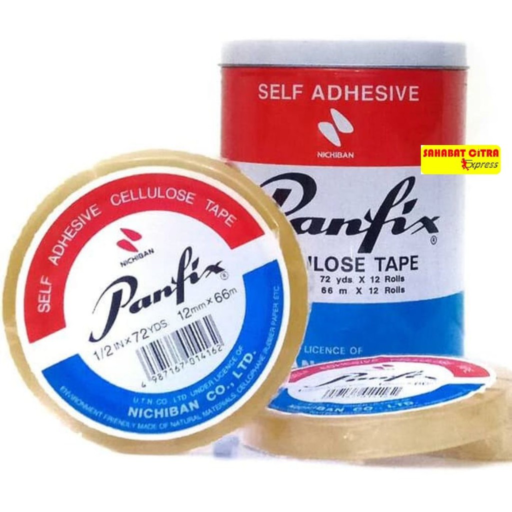 

ISOLASI / SOLASI TAPE 1/2INCH PANFLIX ROLL ISI 12PCS 胶带