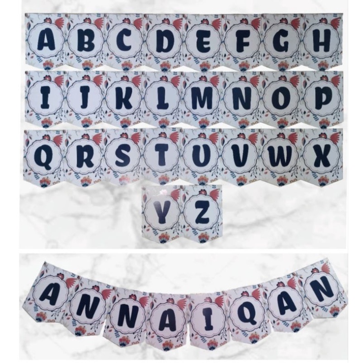 Banner Custom, Banner Ulang Tahun, Banner Bunga