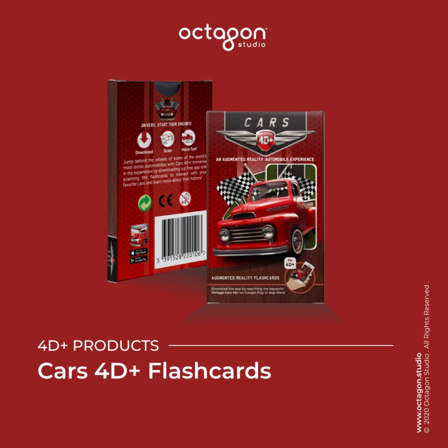 Kartu Cars 4D+ / Flash Card / Mainan Edukasi Anak (Octagon Studio)