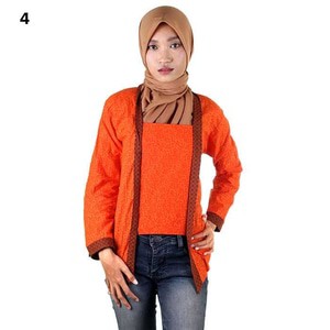 Kebaya Kutubaru | Blouse Kutubaru | Embos Kombinasi Monik - Warna 4