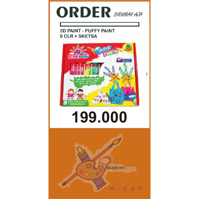 

PUFFY PAINT (CAT KHUSUS UNTUK ANAK-ANAK)