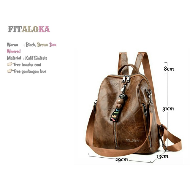 YEAR AND SALE!! SEMARAK NEW PRODUK Tas Backpack Stylish Multi JOENIAR-FITALOKA bisa ransel selempang