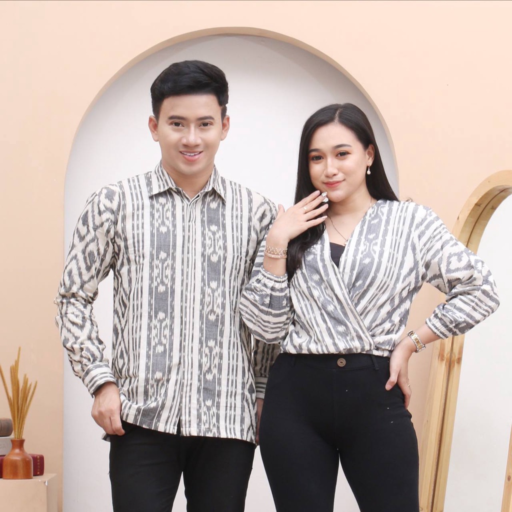 KEMEJA TENUN &amp; LILY OUTER TORAJA DEBBY STORE PEKALONGAN