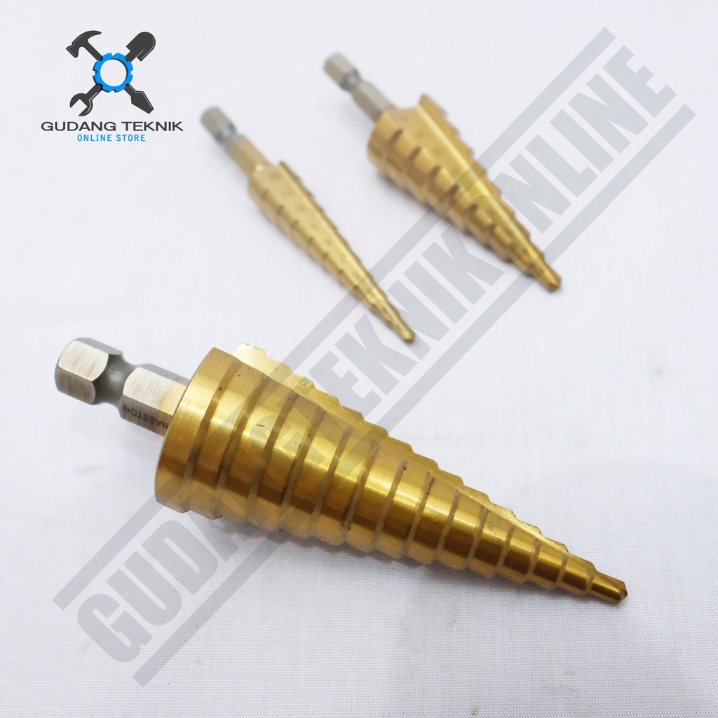 Mata Bor Pagoda Step 3-12mm 4-20mm 4-32mm HASSTON PROHEX / Step Drill 3-12 4-20 4-32 mm HASTON