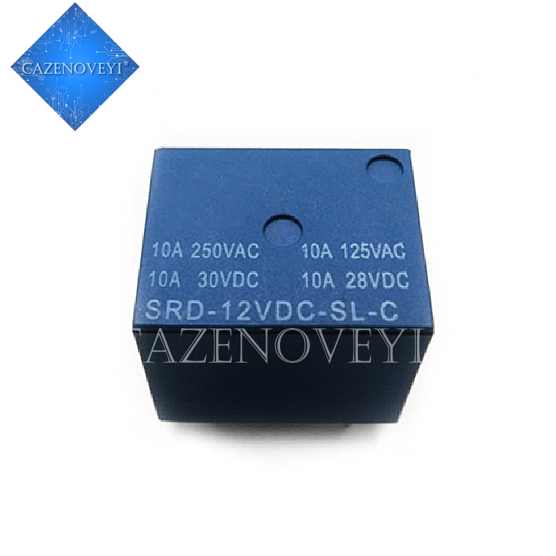 5pcs / lot SRD-12VDC-SL-C T73-12V 5 pin PCB DC Power Rela