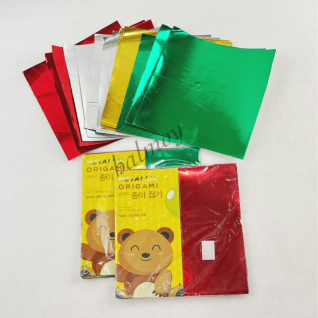 

KERTAS LIPAT / ORIGAMI METALIK SINGLE SIDE 16 X 16