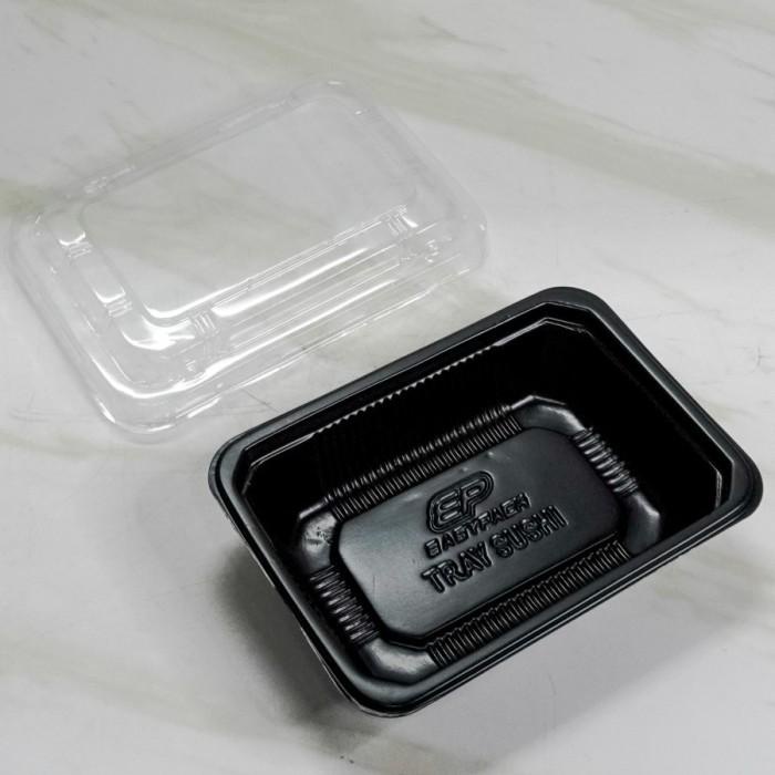 

Tray Sushi + Tutup EASYPACK (100set) Trey Makanan Plastik Takeaway