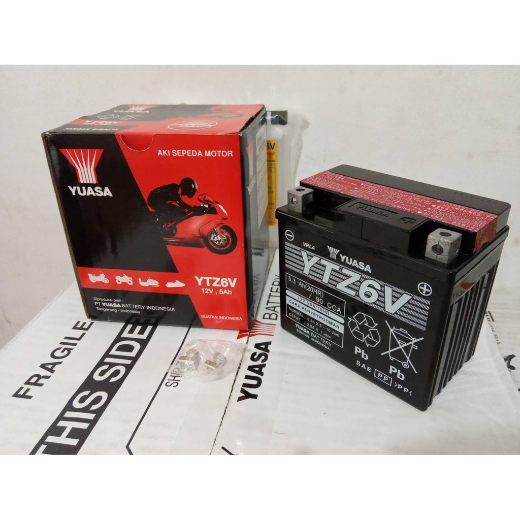 AKI MOTOR BEAT ISS, SCOOPY ISS, VARIO 150 NEW, GENIO ISS YTZ6V YUASA ORI MF