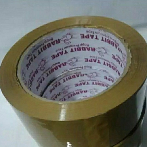 

Berkualitas Lakban Bening/Cokelat Premium Rabbit Tape 2Inchx100Yard Setara Daimaru Murah