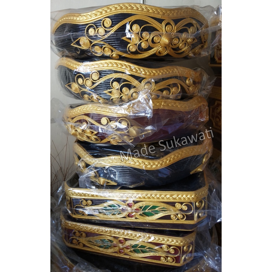 Set wadah tatakan bokor segi 6 bahan daur ulang