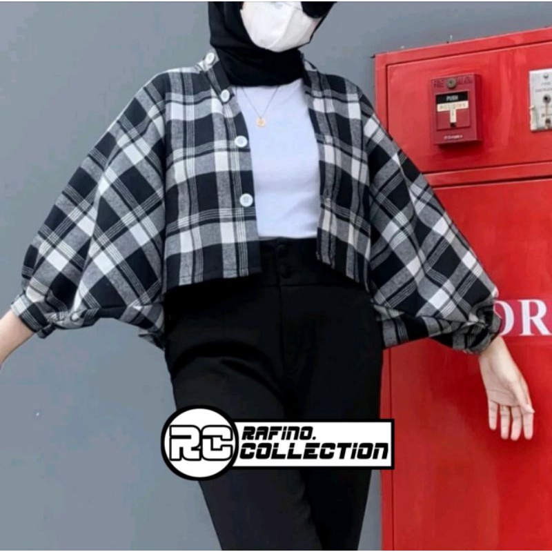 KEMEJA TAMARA | KEMEJA BATWING FLANEL.