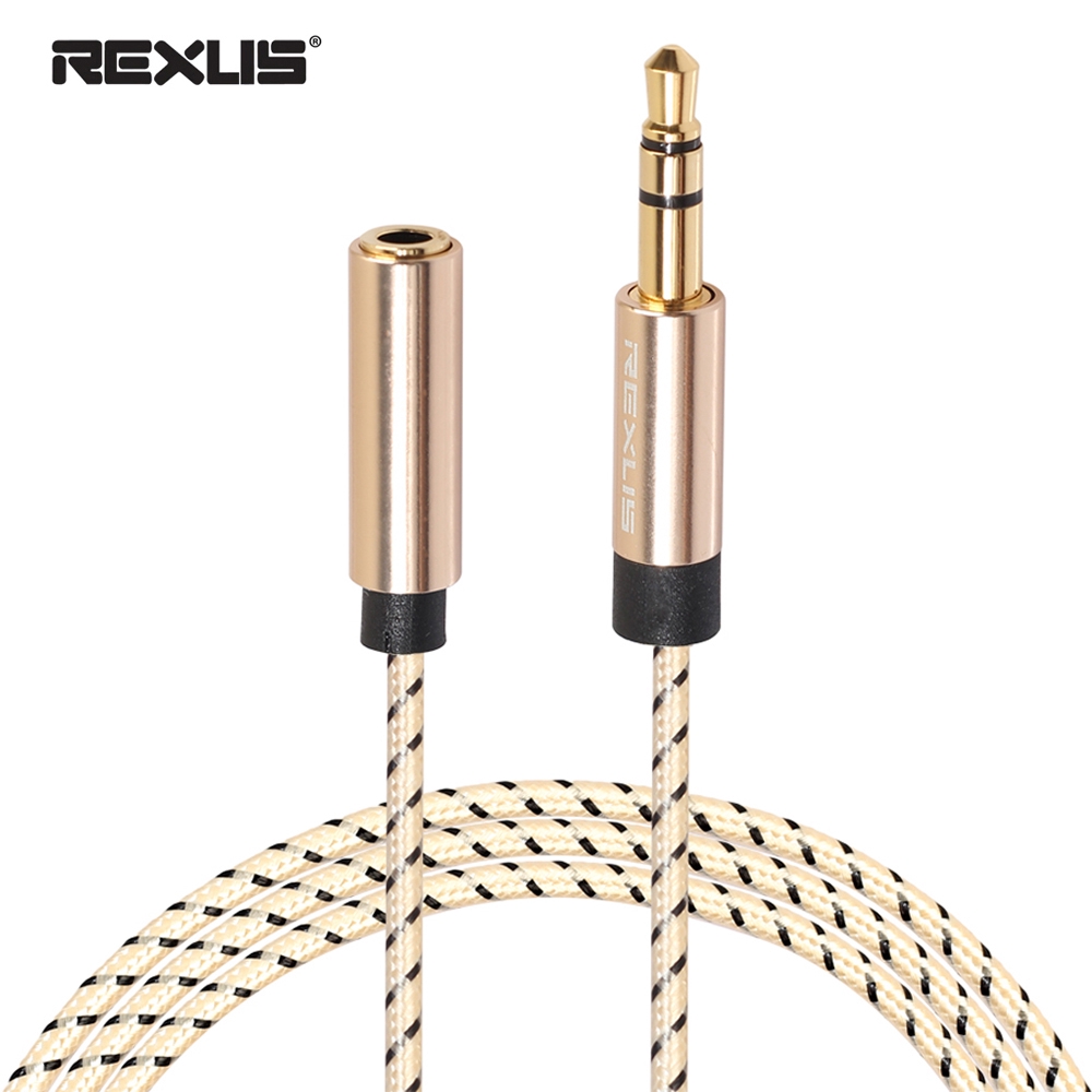 Kabel Extension Audio Stereo Dengan Jack 3.5mm Lapis Emas