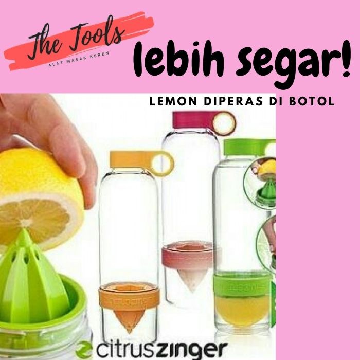 Botol Minum Infused Water Dengan Perasan Jeruk Perlengkapan Minum Praktis