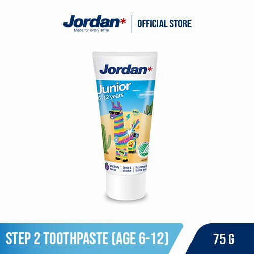 Jordan Kids Toothpaste Step 2 (75g) - Pasta Gigi