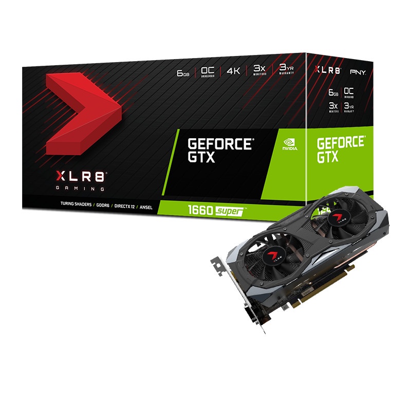 VGA PNY GeForce GTX 1660 SUPER 6GB GDDR6 XLR8 Gaming OC Edition Non LHR