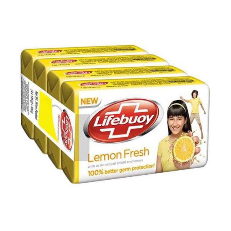 Sabun Lifebuoy isi 4 / Sabun Lifeboy isi 4 x 60 gram