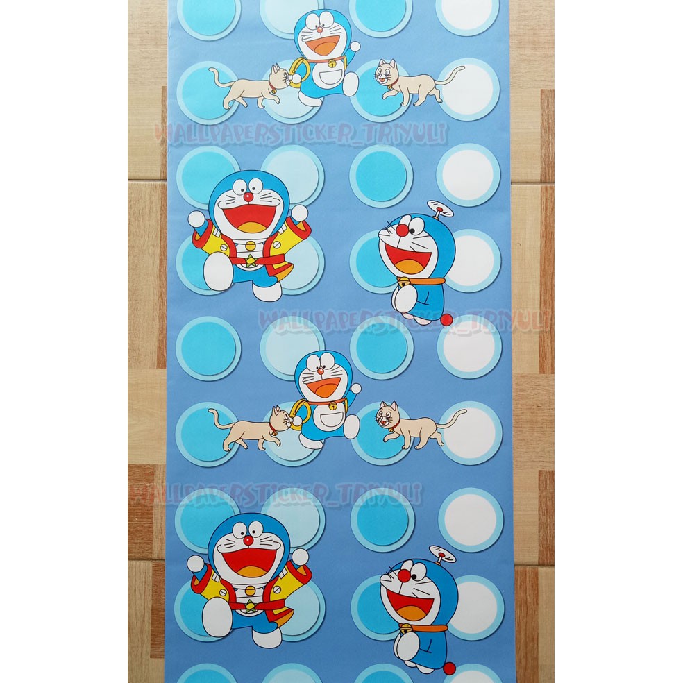Cod Wallpaper Dinding Sticker Doraemon 3d Walpaper Stiker Kartun
