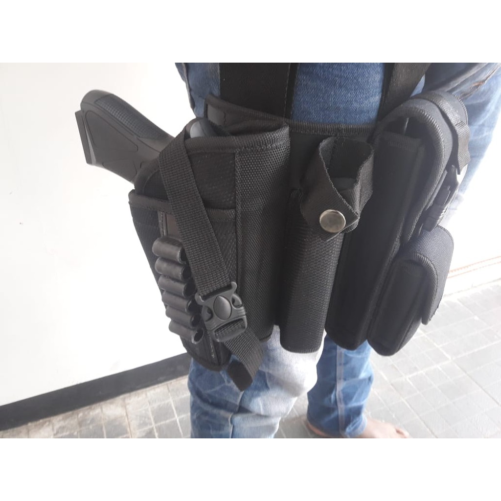 RPM PROMO HOLSTER PAHA Holster Paha dengan Magasen Mag Magazen KODE03