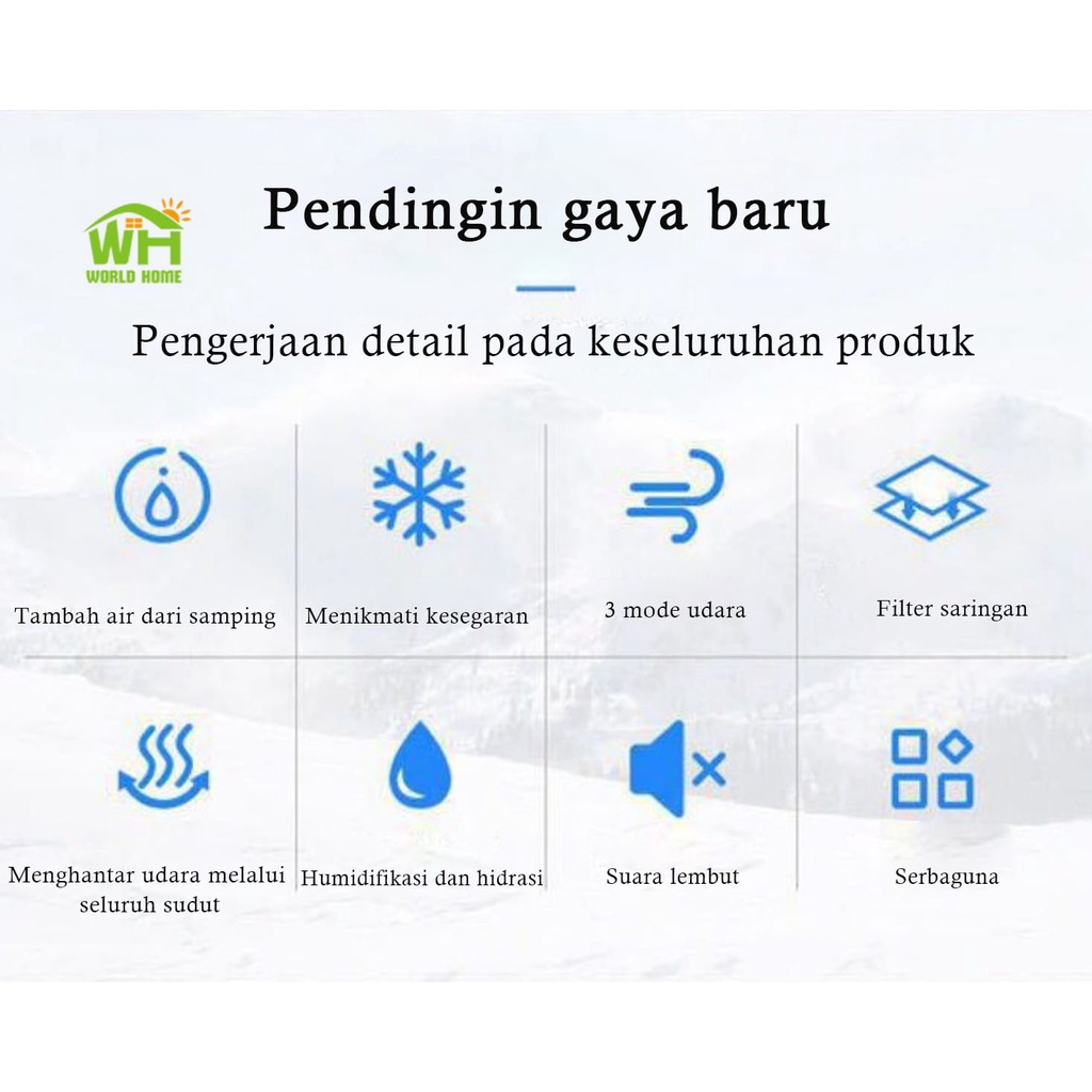 Ac Mini Portable Alat Pendingin Ruangan Air Cooler Kipas Cooler Kabel USB Original