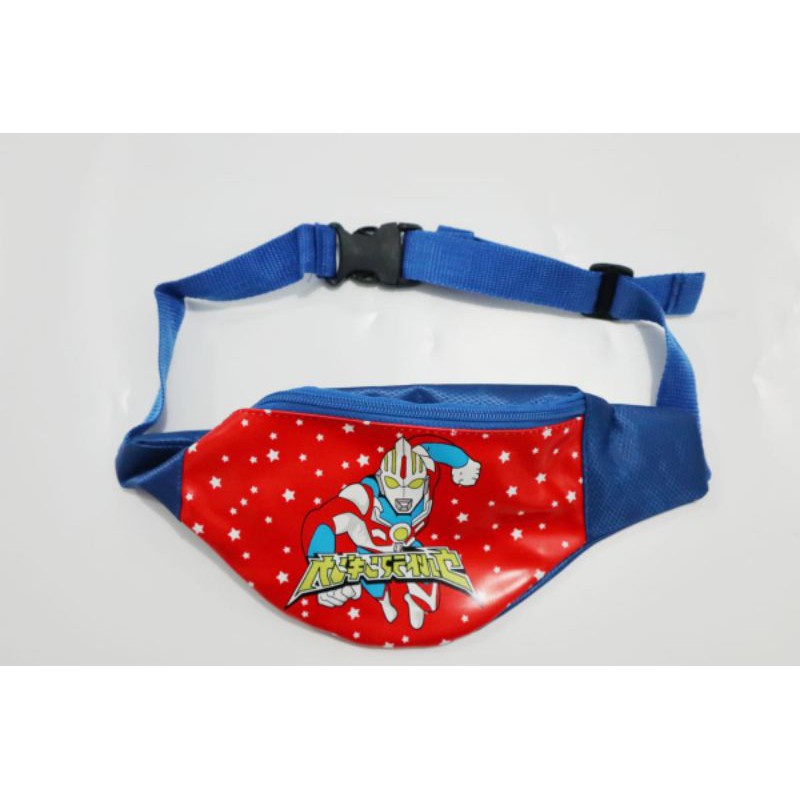 Tas Selempang Pinggang Superhero Anak Spiderman Superman Ultramen Captain America 66