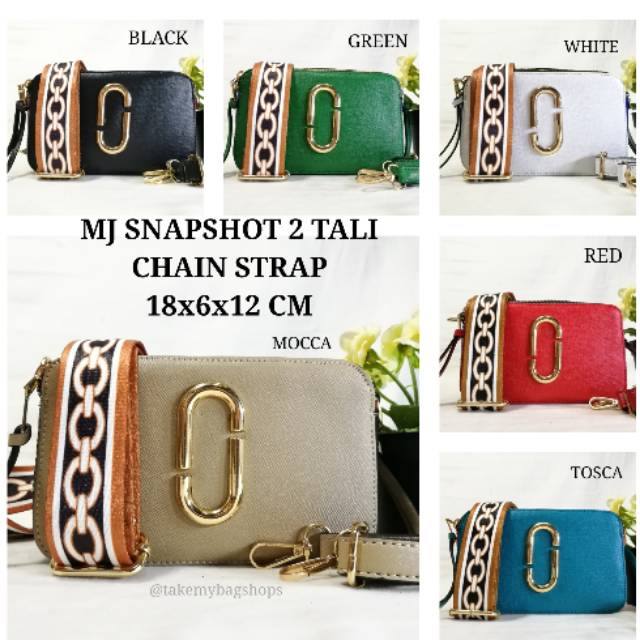 SALE 2 TALI MJ SNAPSHOT SUPER TAS IMPORT TAS BATAM MARC JACOBS