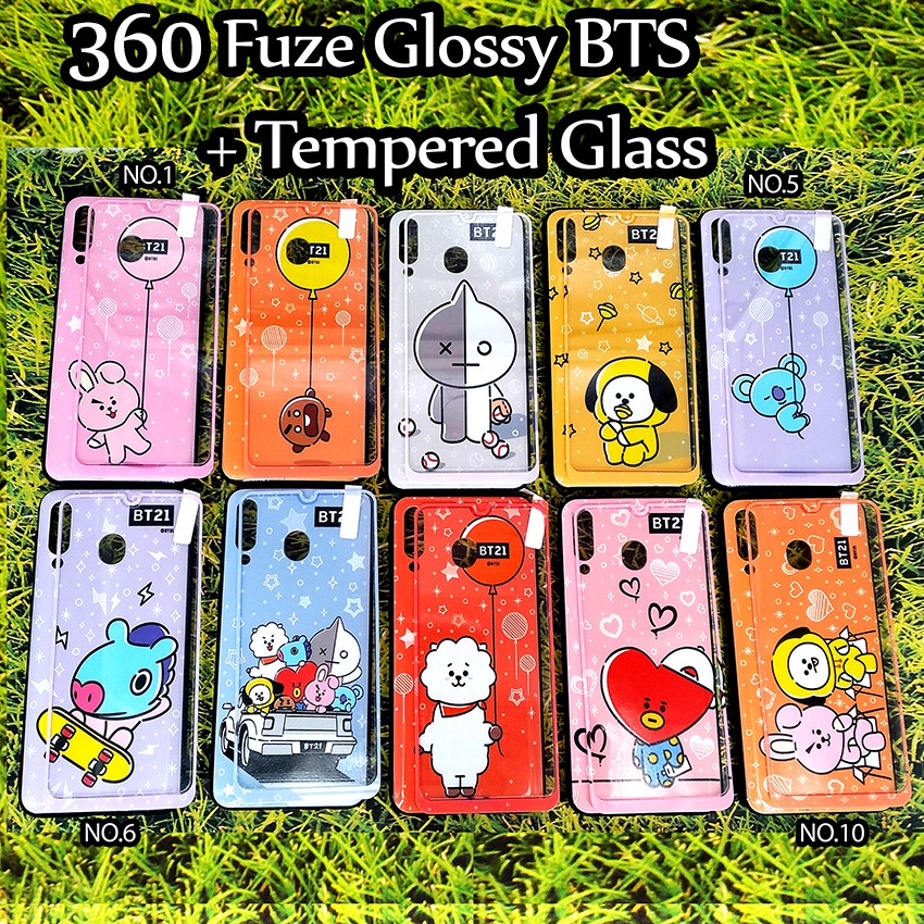 360 FUZE GLOSY BTS Packing plastik clip For Samsung/Xiaomi/Oppo/Vivo