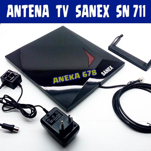 SANEX SN 711 ANTENA TV DALAM INDOOR DIGITAL ANALOG HDTV DVB T H ADTB T Terlaris
