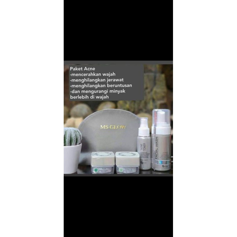 MC glow paket acne free sikat wajah