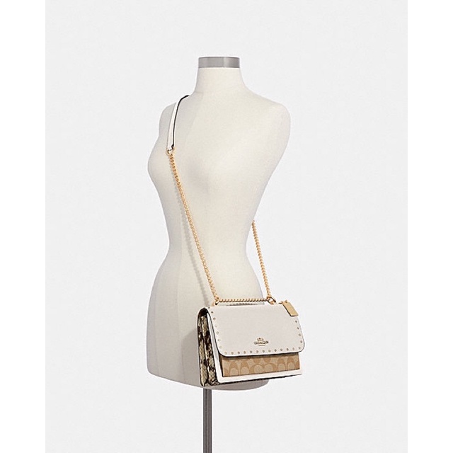 KLARE CROSSBODY IN SIGNATURE CANVAS WITH RIVETS (COACH 90400)