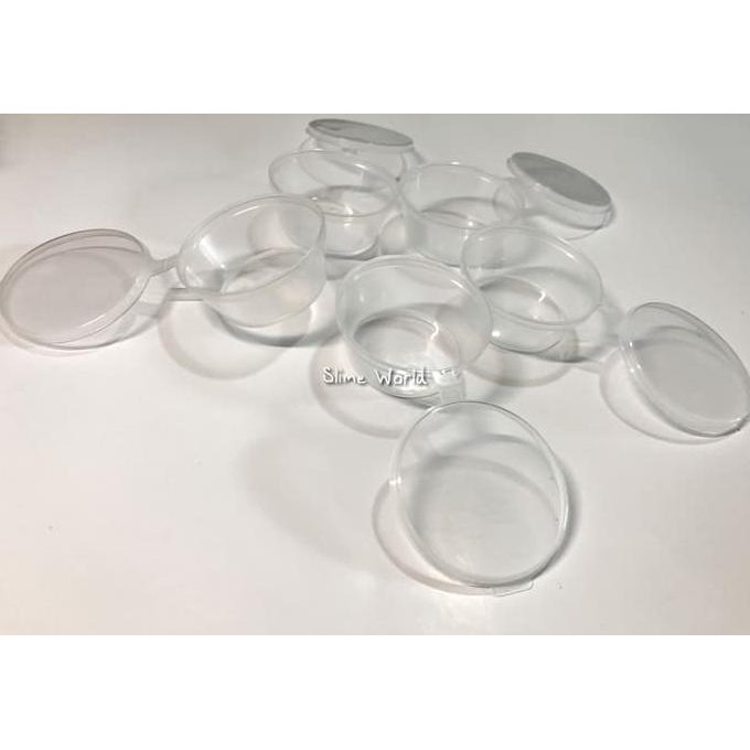 Cup Slime Cup Puding Mangkok Plastik Pakai Tutup 25Ml 25Cc 6Cm