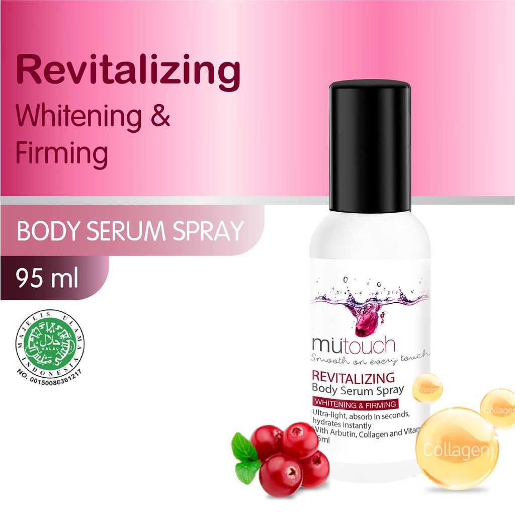 MU TOUCH Whitening Body Serum Spray Revitalizing 95ml (Body Lotion)