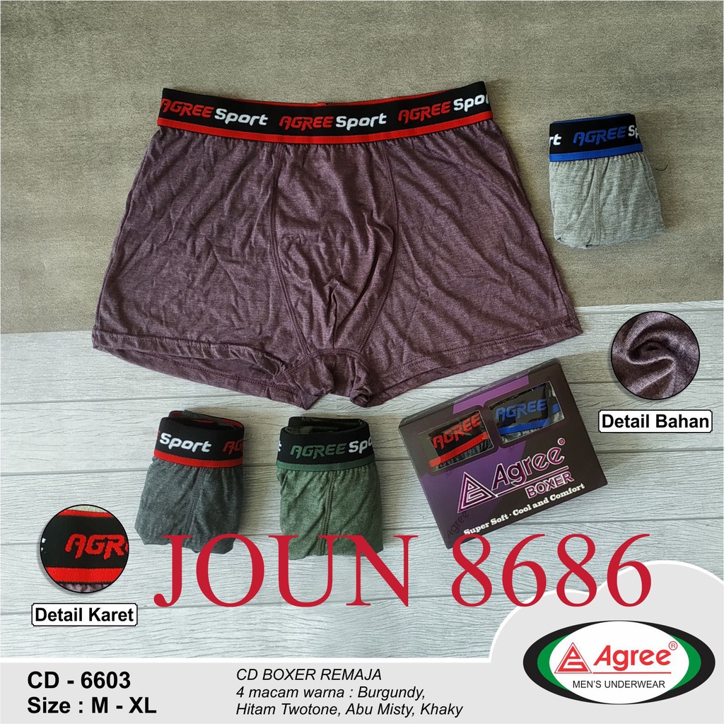 2pcs CD BOXER AGREE DEWASA 6603