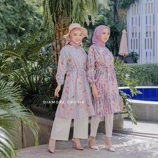 VERANIA TUNIK FLOWER | Shopee Indonesia