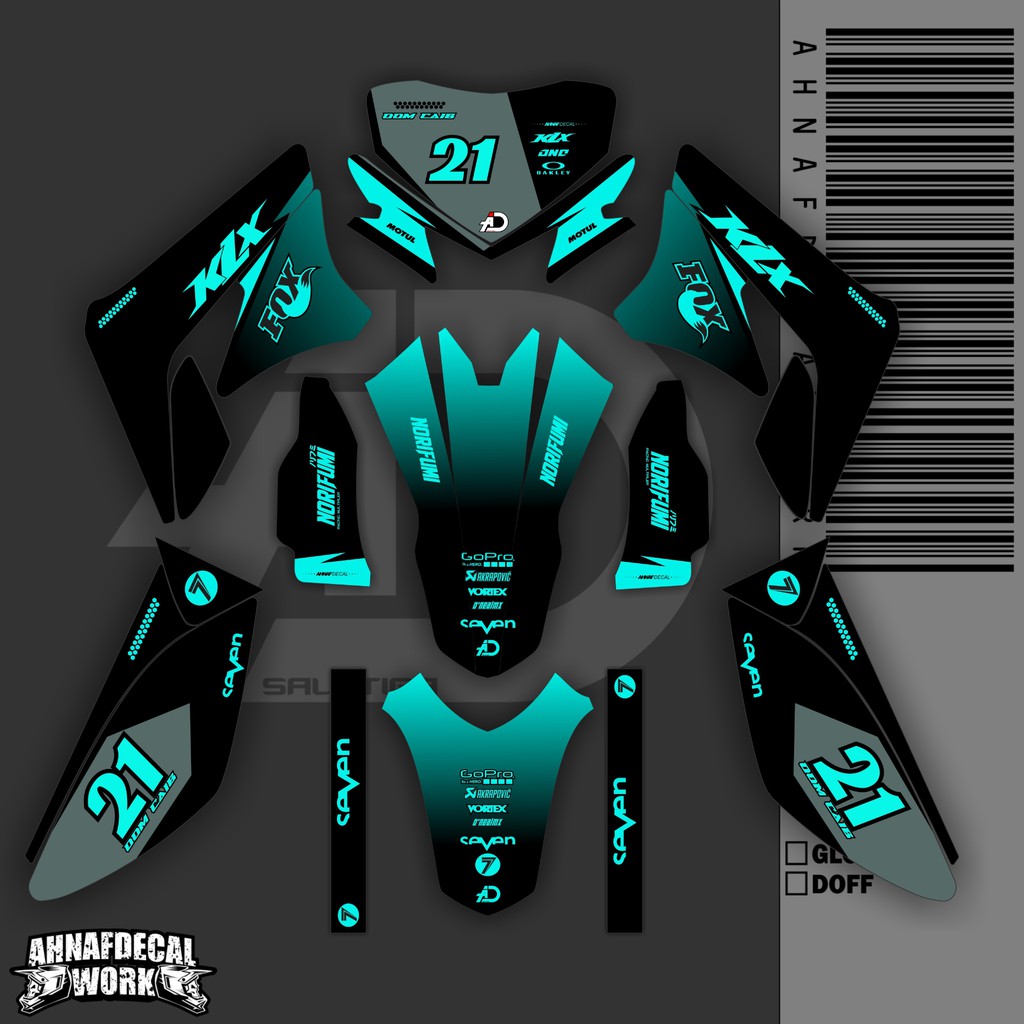 Decal KLX 150 LAMA / D TRACKER LAMA Desain Grafis Tosca Fullbody