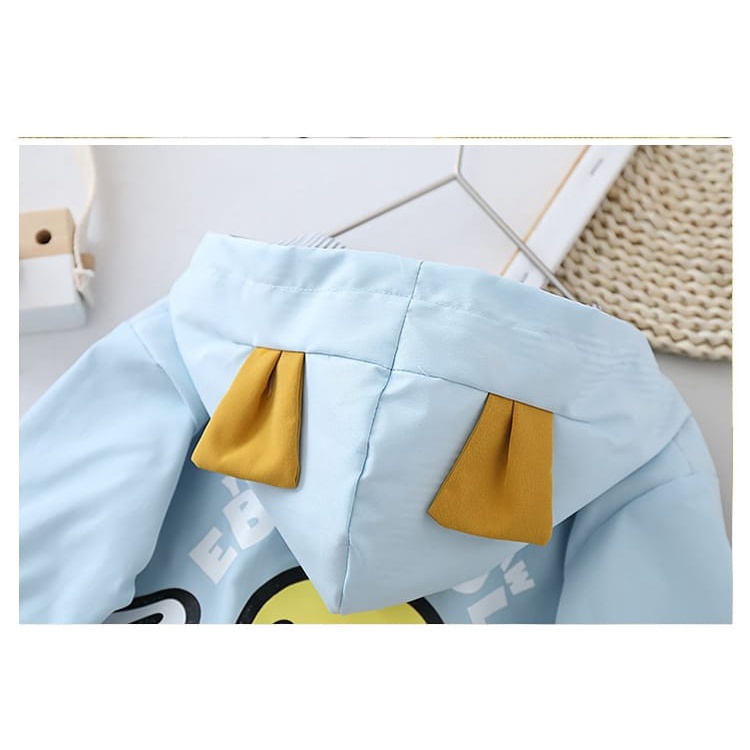 ANANAKSTORE - Jaket anak motif DUCK BLUE 0-5 TAHUN impor korea baahan parasut / jaket anak lucu ooutwear anak / jaket lucu anak